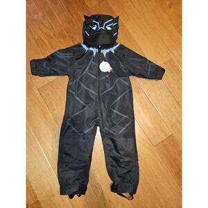 NWT! Cuddle Club Marvel Rain Suit Black Panther 18-24 mo.